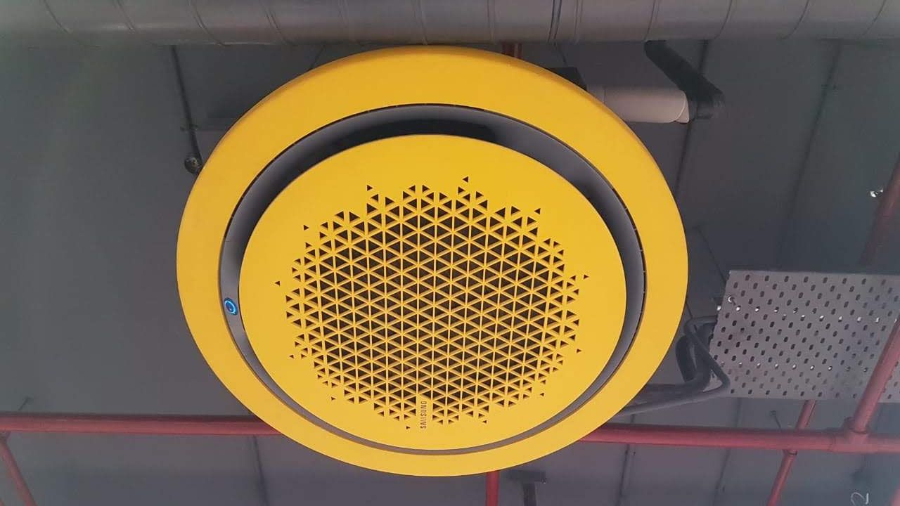 yellow panel of 360 round cassette ac