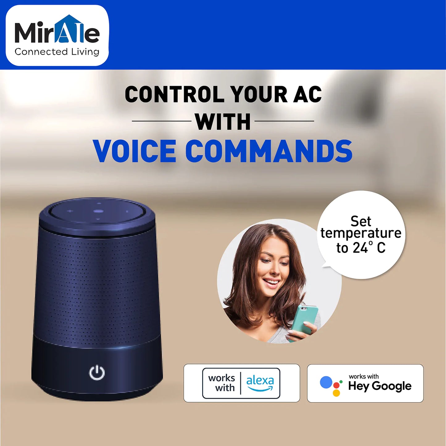 Panasonic mirAIe technolgy with voice control feature in air conditioning