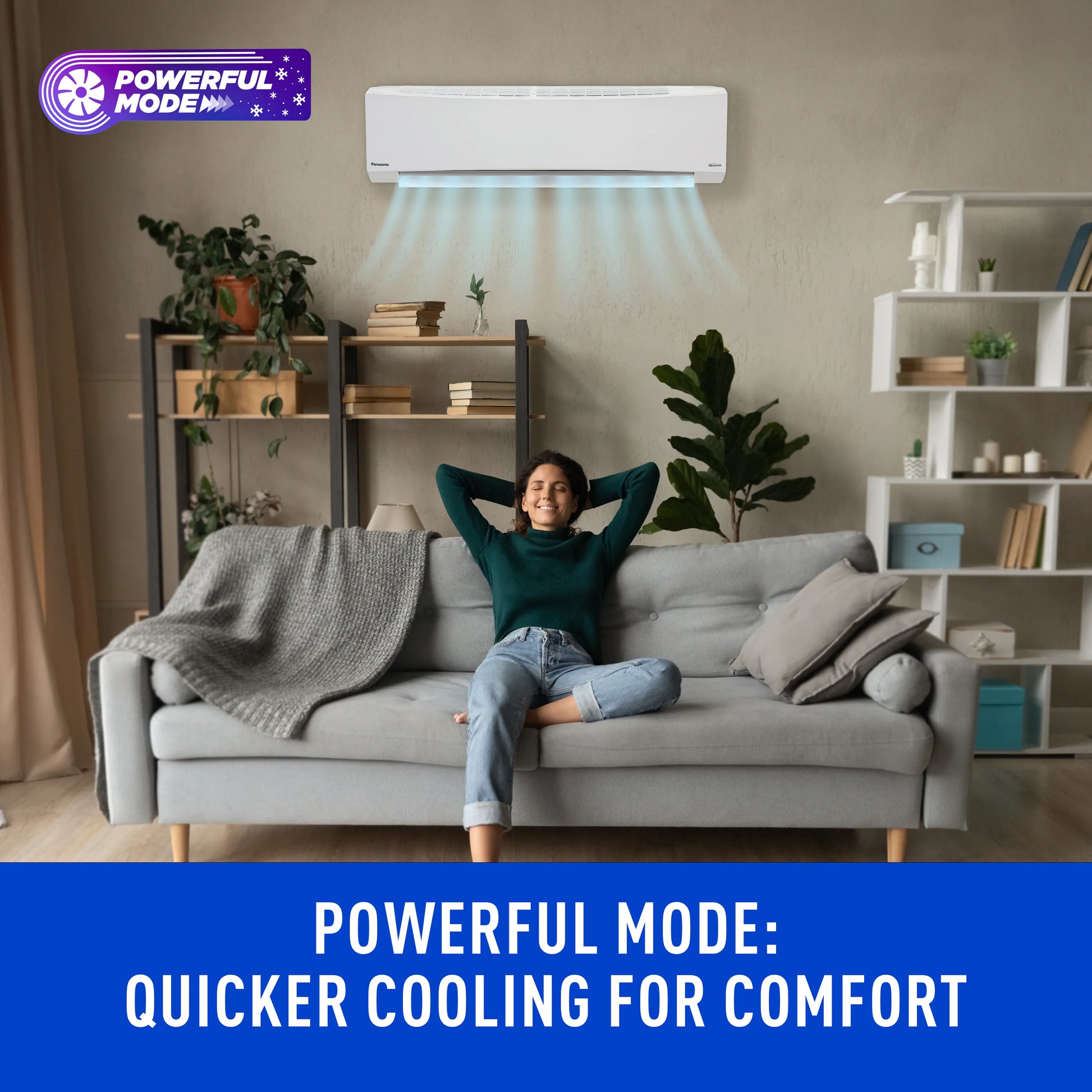 Panasonic quicker cooling technolgy in air conditioning