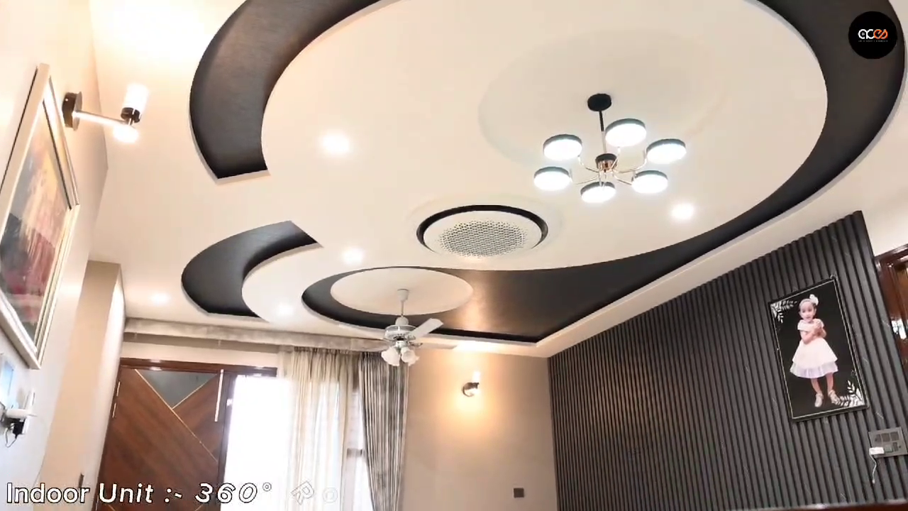 360 round cassette ac installed in home