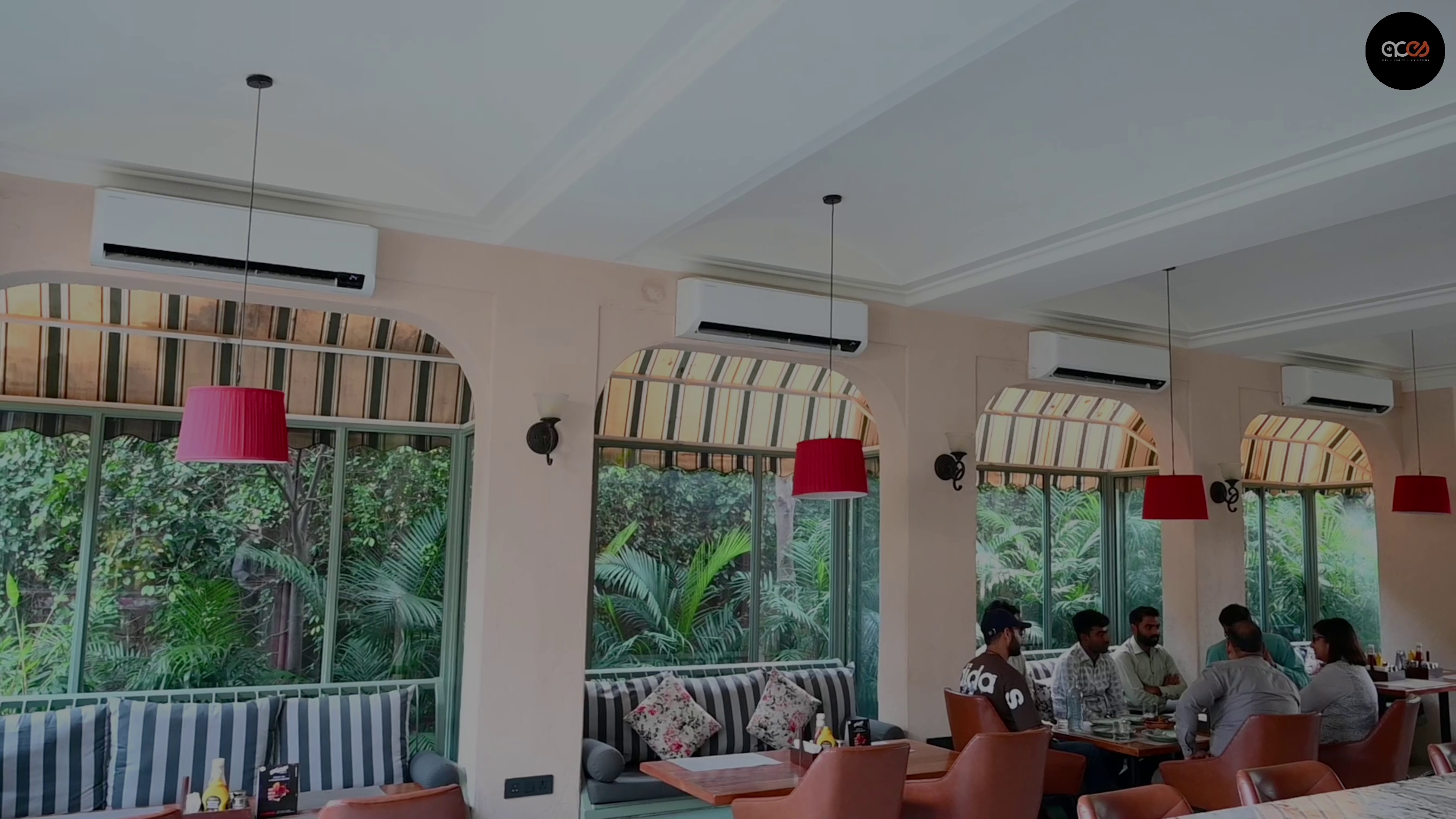 A Series of Samsung Split AC Installed in Clock Tower Restaurant In Jaipur