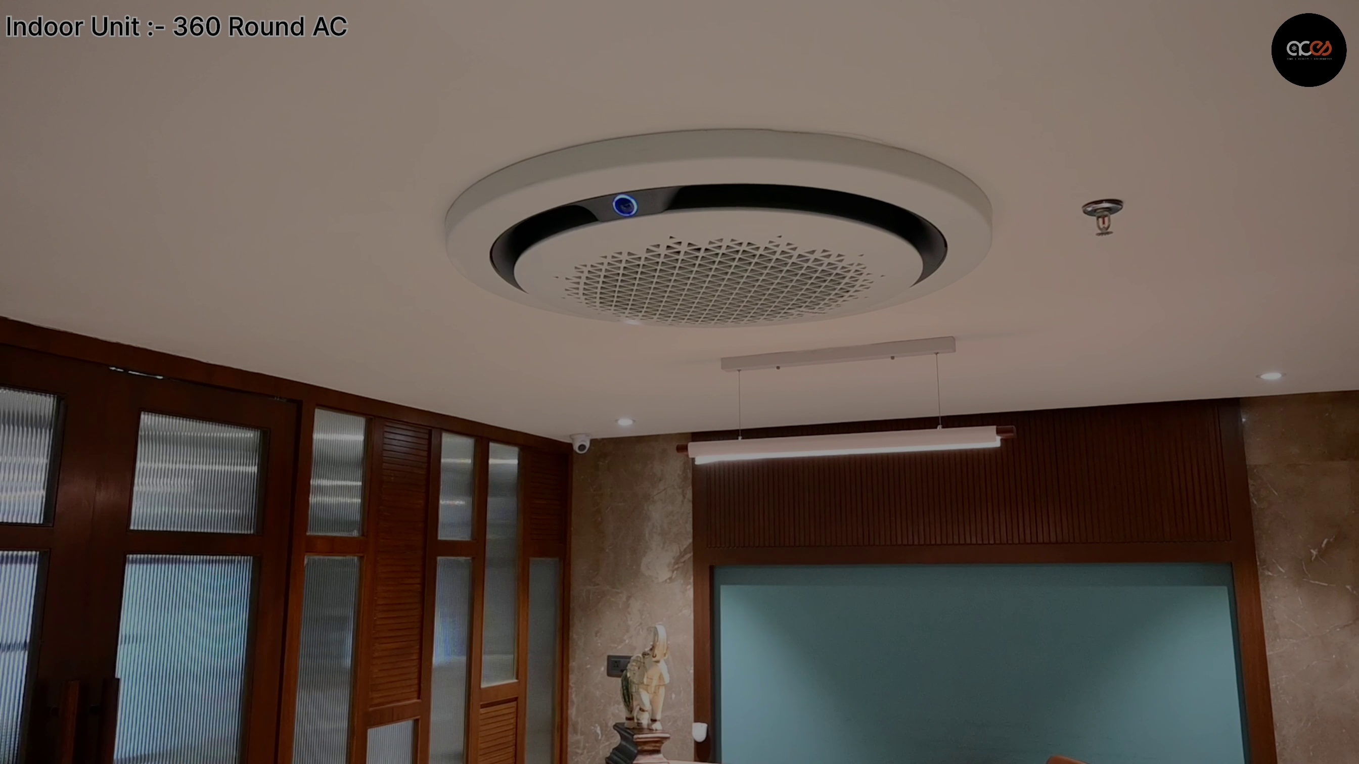360 round cassette ac in office