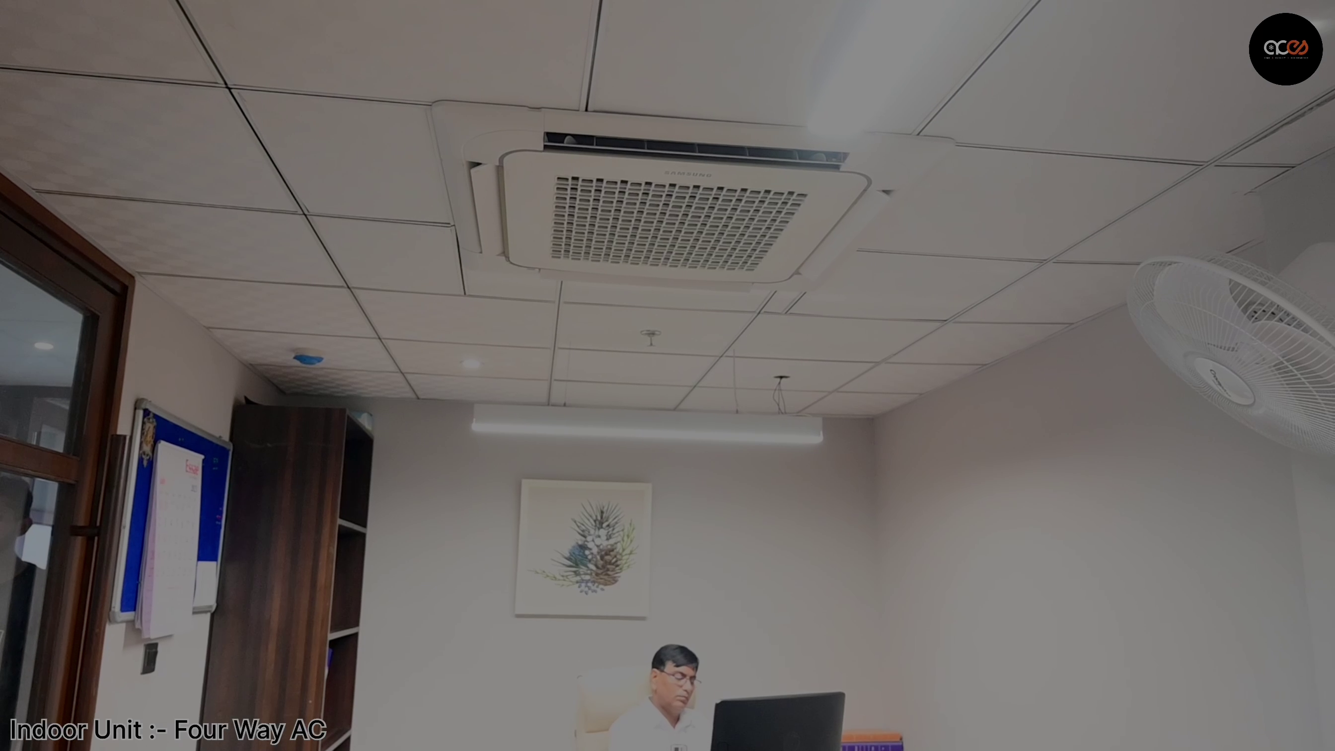 4Way cassette ac in office building